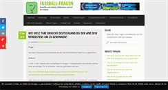 Desktop Screenshot of fussball-fragen.de