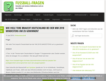 Tablet Screenshot of fussball-fragen.de